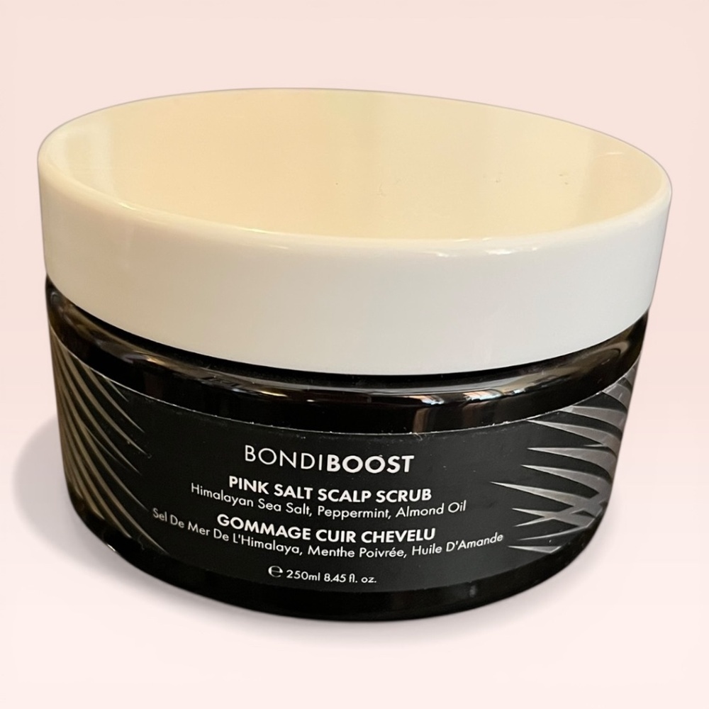 BondiBoost Pink Salt Scalp Scrub Healthy Haircare Exfoliation NWT Beauty 250ml - Picture 2 of 6